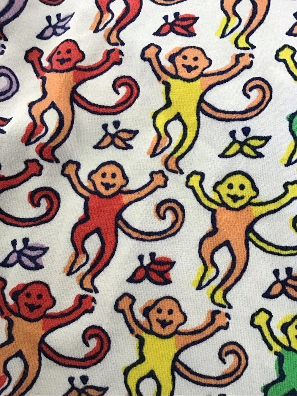Roller Rabbit Multicolor Monkey Henley pajama top 12-18 mo
